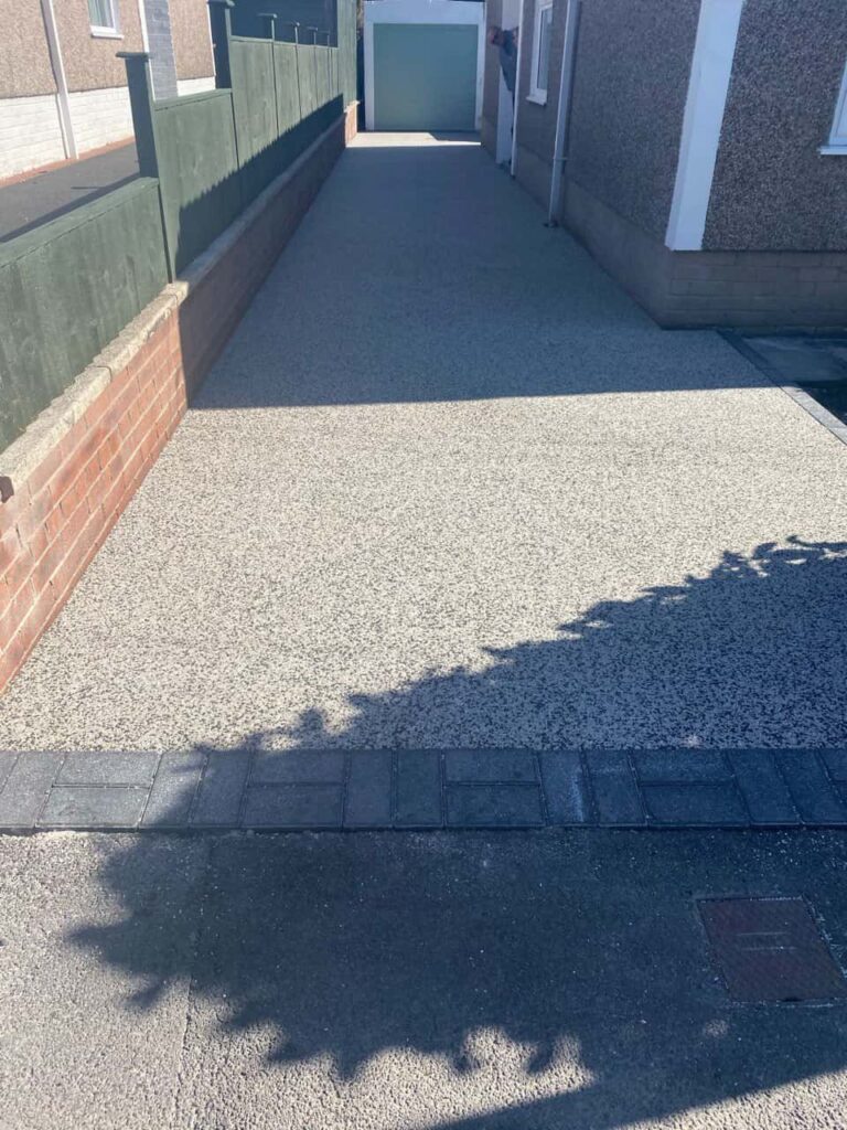 This is a photo of a resin path installed in Epping Forest by Epping Forest Resin Driveways